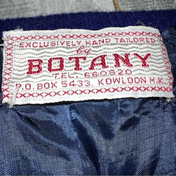 Vtg Cardigan Beaded Floral Navy Blue White Hand Made Cottagecore Lined Jacket M - Picture 15 of 15